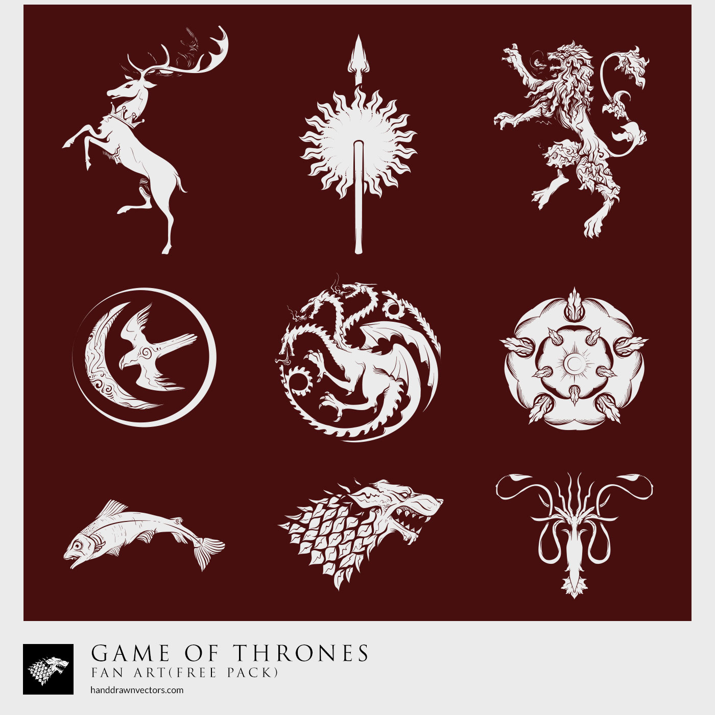 Free Vector Game Of Thrones